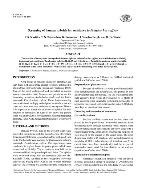 (PDF) Journal of Horticultural Science