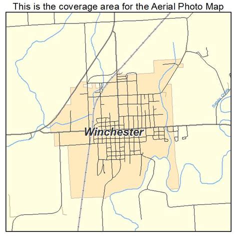 Aerial Photography Map of Winchester, IL Illinois