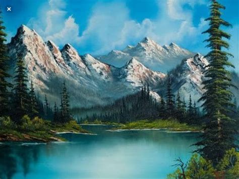 Pin by carole turgeon on Peinture | Landscape paintings, Landscape art, Bob ross paintings