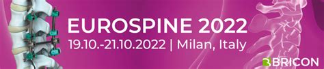 Visit us at EUROSPINE 2022 - Bricon