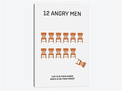 12 Angry Men Minimalist Poster Canvas Art by Popate | iCanvas