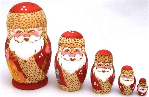 Nesting Santas. | Christmas dolls, Matryoshka doll, Russian christmas traditions