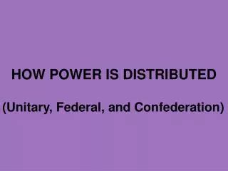 PPT - Federal and Unitary Systems of Government PowerPoint Presentation - ID:216400
