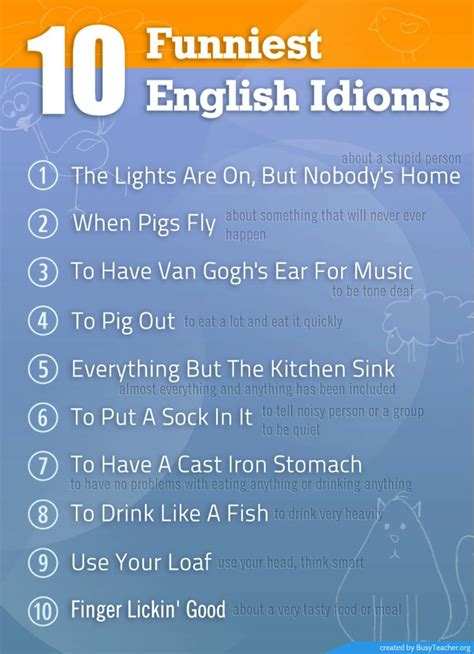 the 10 funest english idoms