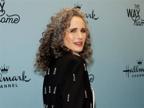 Andie MacDowell Steals the Show With Silver Hair on the Red Carpet