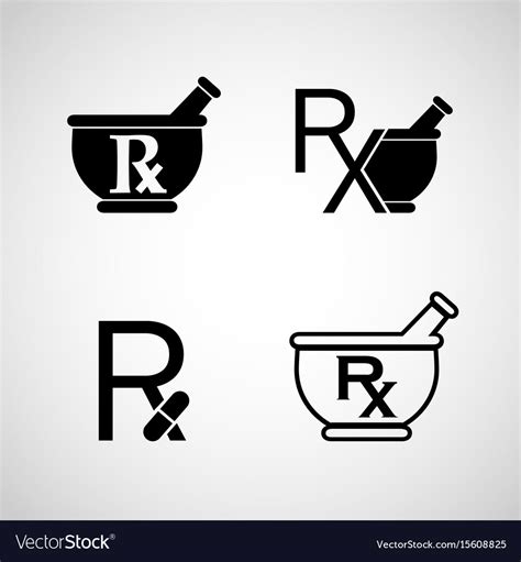 Pharmacy logo icon set Royalty Free Vector Image