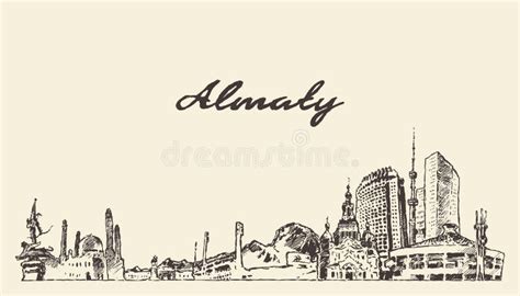 Almaty Skyline Stock Illustrations – 209 Almaty Skyline Stock ...