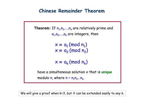 PPT - Chinese Remainder Theorem PowerPoint Presentation, free download - ID:3791592