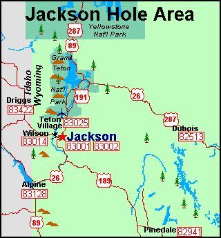 Map Of Jackson Hole Wyoming And Surrounding Area - China Map Tourist ...