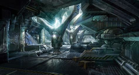 Sci-fi Art: Area 51 Generator Room - 2D Digital, Concept art, Digital paintings, Sci-fiCoolvibe ...