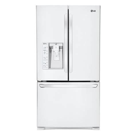 LG 28.8-cu ft French Door Refrigerator with Dual Ice Maker (Smooth White) ENERGY STAR at Lowes.com