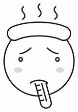 Face With Thermometer coloring page  Free Printable Coloring Pages sketch template