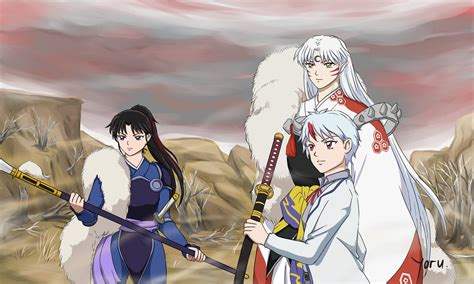 Sesshomaru, Towa and Setsuna by YoruKent on DeviantArt