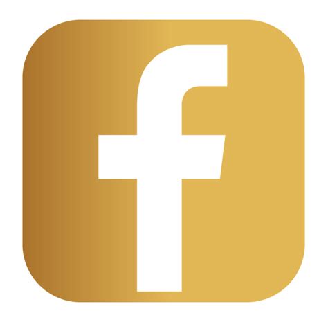 Gold Facebook Logo Transparent