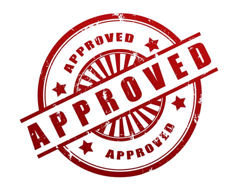 Approved Red Stamp PNG Image | PNG Arts