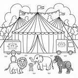 Free Circus coloring page  Download Print Or Color Online For sketch template
