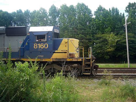 CSX GM/EMD SD40-2 8160 in CSX's YN2 Paint Sits Waiting to Move through the Montreal Road Grade ...