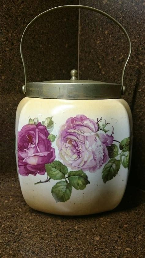 Antique Ceramic Biscuit Barrel Made in England | #1874141702 in 2021 | Antique ceramics, Barrel ...