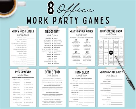 Office party games work party games staff games team meeting games work ...