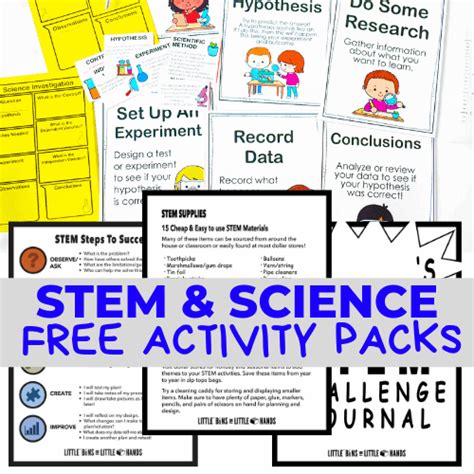 STEM Worksheets (FREE Printables) - Little Bins for Little Hands