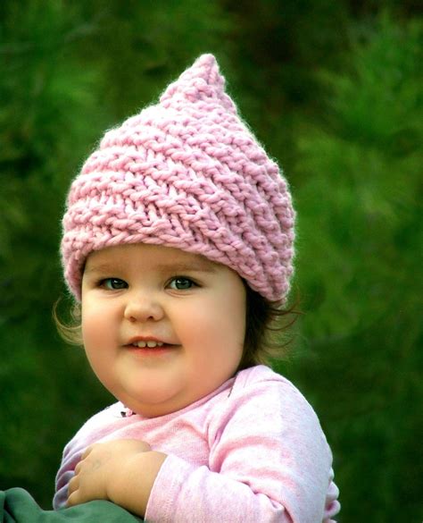 KNITTING PATTERN Baby Gnome Hat Pattern Sizes | Etsy