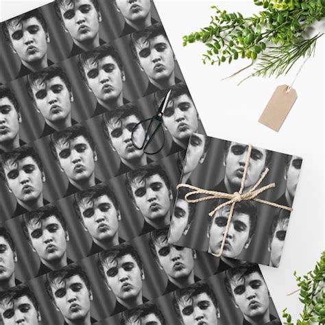 Elvis Presley Holiday Christmas Birthday Gift Wrapping Paper - Etsy