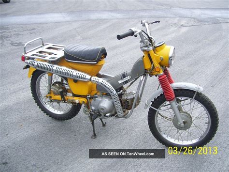 Vintage 1970 Honda Ct90 Motorcycle All Runs Scooter Moped