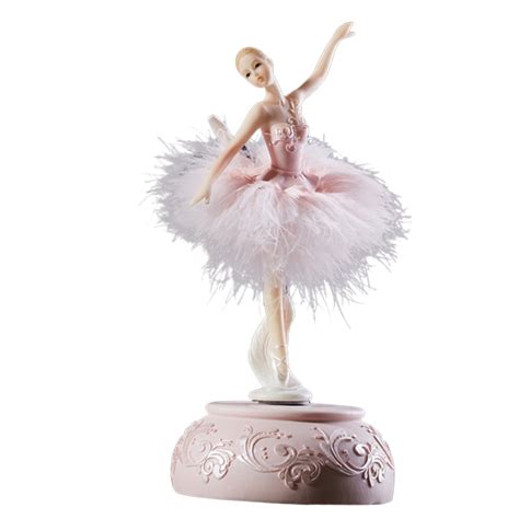 Ballerina Music Box Dancing Girl Swan Lake Carousel with Feather for Birthday Gift New | Walmart ...