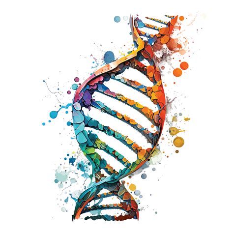 Watercolor DNA helix 21849616 Vector Art at Vecteezy