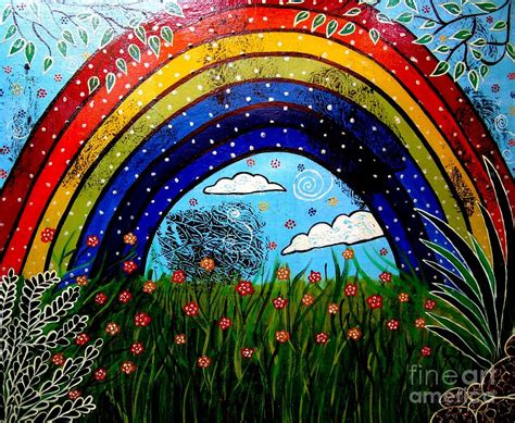 Whimsical Painting-whimsical Rainbow Painting by Priyanka Rastogi