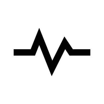 Medical Flat Ekg Outline Vector, Flat, Ekg, Outline PNG and Vector with Transparent Background ...