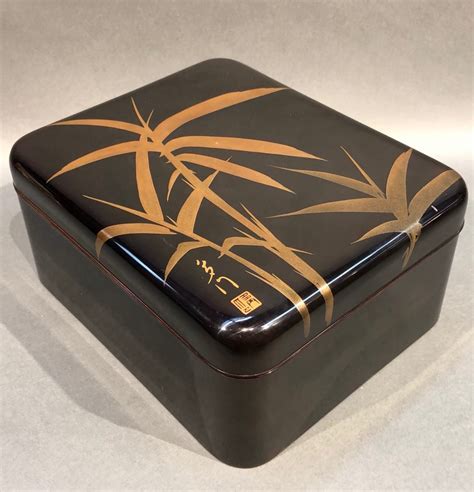 Antique Japanese Lacquer Box With Makie Suzuribako, Ink stone – Kuraya