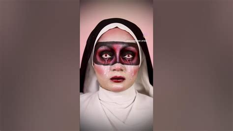 Valak Makeup | The Nun Makeup Tutorial | Demon Nun | Easy Halloween Costume | The Nun Movie ...