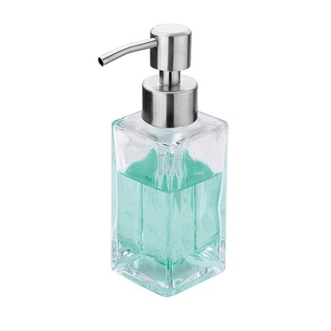 Refillable Rectangle 350ml Soap Dispenser Bottle, Hand Soap Dispenser Pump Bottle Liquid Soaps ...