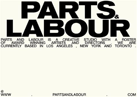 Parts & Labour’s Visual Identity Proves They’re A Creative Studio That Gets It | Visual identity ...