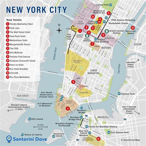 New York City Map With Hotels - Get Latest Map Update