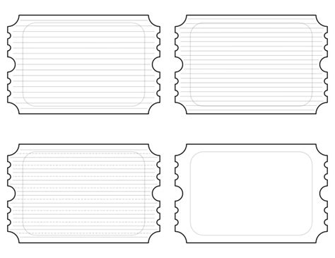 Free Printable Blank Raffle Ticket Template - Printable Templates Free