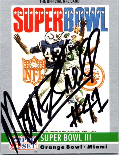 Matt Snell autographed Football Card (New York Jets, SC) 1990 Pro Set ...