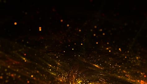 Free Photo | Powder dust particles in golden glitter style background