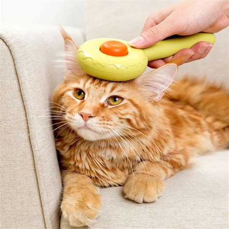 Hamburger Cat Brush Comb Avoid Hairball Loose Hair Remover For Cats ...