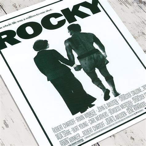 Rocky Original Movie Poster Design Retro Wall Art Print | Etsy