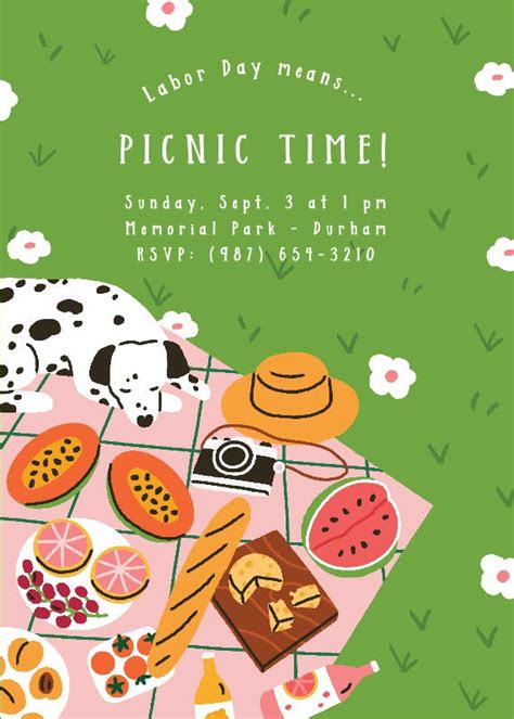 Summer Picnic - Holidays Invitation Template | Greetings Island