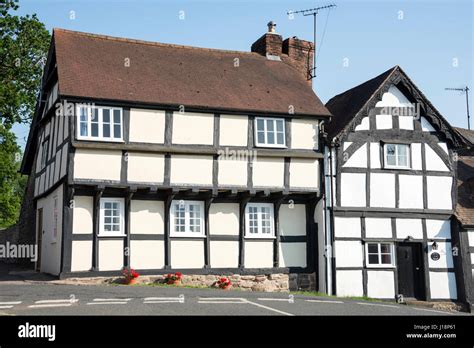 Weobley village off the main A4112 road in Herefordshire, Britain ...