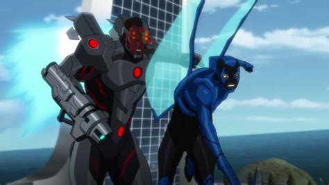 Image - Blue Beetle vs Possesed Cyborg JLvsTT.png | DC Movies Wiki | FANDOM powered by Wikia