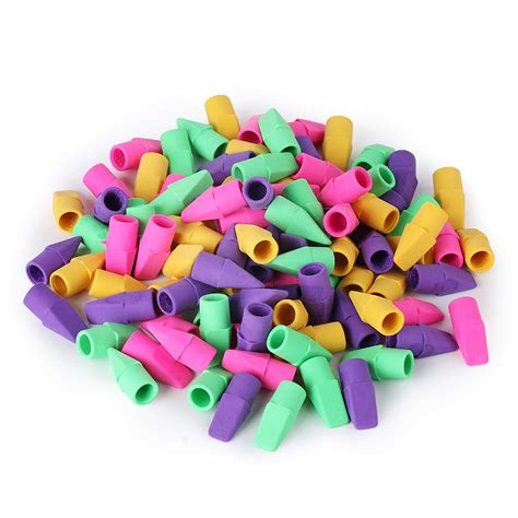 Mr. Pen - Pencil Erasers, Pencil Top Erasers, 120 Pieces Cap Erasers ...