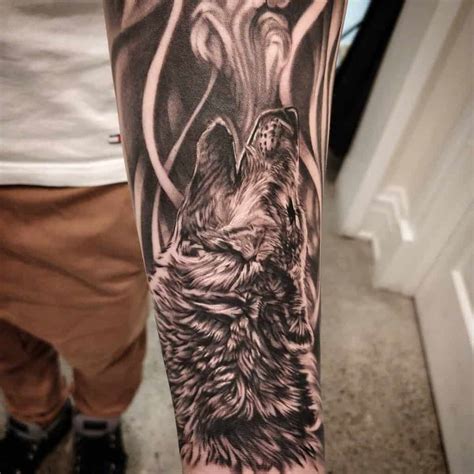 Top 71 Best Howling Wolf Tattoo Ideas - [2021 Inspiration Guide]