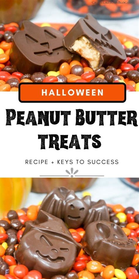 Halloween Peanut Butter Bars: Homemade Reese's Bars in Halloween Shapes - Grace Like Rain Blog ...