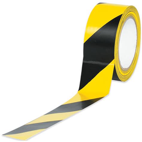 2" x 36 Yards Black/Yellow Striped Vinyl Safety Tape 24 Rolls / Case