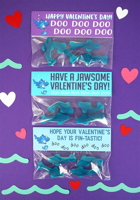 Baby Shark Valentines Cards - Happiness is Homemade