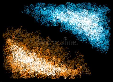 Abstract Background Fire and Ice Stock Illustration - Illustration of header, orange: 15458450